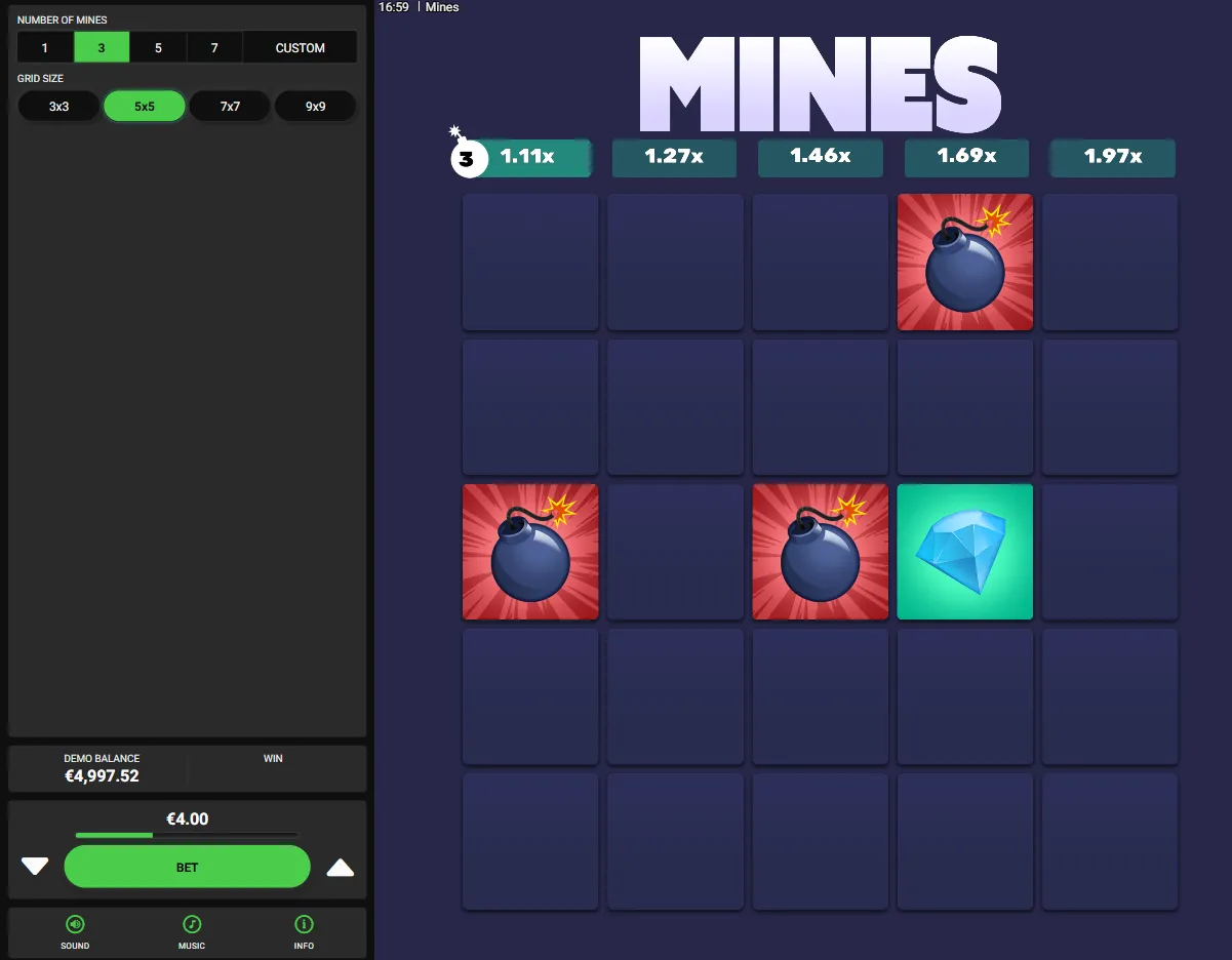 Mines demo
