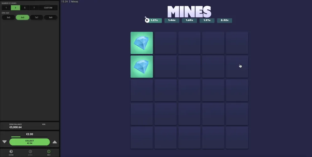 Mines (Hacksaw Gaming) 